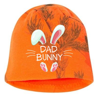 Funny Easter Day Costume Matching Cute Dad Bunny Graphic Gift Kati - Camo Knit Beanie