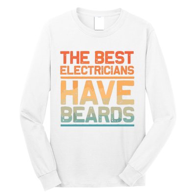 Funny Electrician Design For Dad Electrical Electrician Long Sleeve Shirt