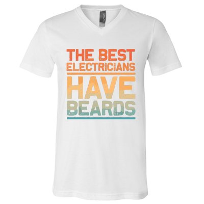 Funny Electrician Design For Dad Electrical Electrician V-Neck T-Shirt