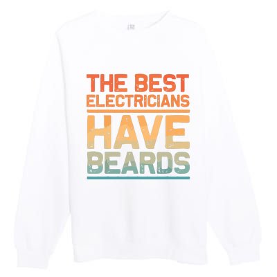 Funny Electrician Design For Dad Electrical Electrician Premium Crewneck Sweatshirt