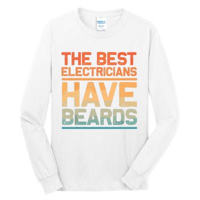 Funny Electrician Design For Dad Electrical Electrician Tall Long Sleeve T-Shirt