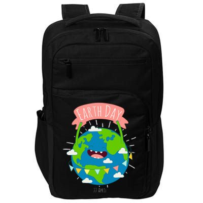 Funny Earth Day April 22 Impact Tech Backpack