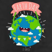 Funny Earth Day April 22 Adult Drive Performance Visor