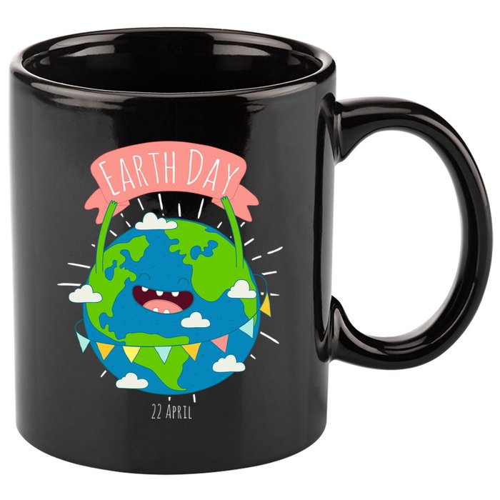 Funny Earth Day April 22 11oz C Handle Ceramic Mug