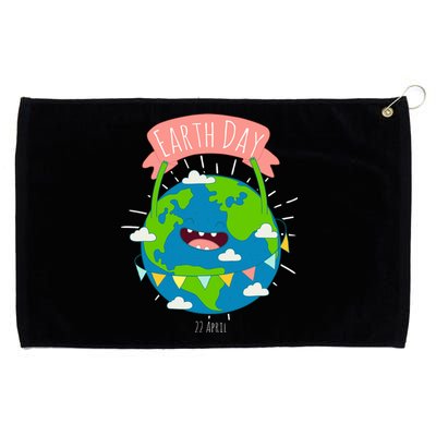 Funny Earth Day April 22 Grommeted Golf Towel