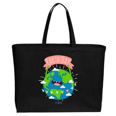 Funny Earth Day April 22 Cotton Canvas Jumbo Tote