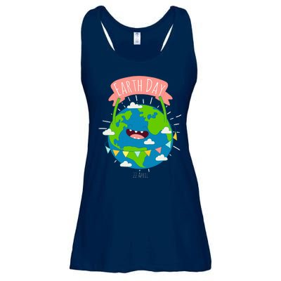 Funny Earth Day April 22 Ladies Essential Flowy Tank