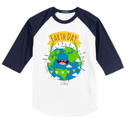 Funny Earth Day April 22 Baseball Sleeve Shirt