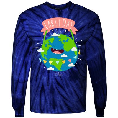 Funny Earth Day April 22 Tie-Dye Long Sleeve Shirt