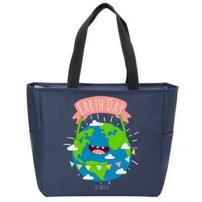 Funny Earth Day April 22 Zip Tote Bag