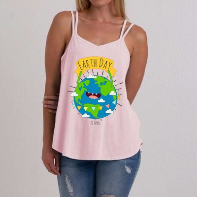 Funny Earth Day April 22 Women's Strappy Tank