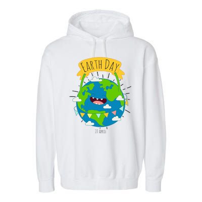 Funny Earth Day April 22 Garment-Dyed Fleece Hoodie