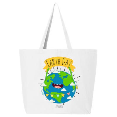 Funny Earth Day April 22 25L Jumbo Tote