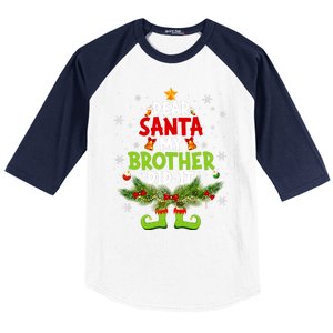 Funny Elf Dear Santa My Brother Did It Christmas Xmas Family Baseball Sleeve Shirt