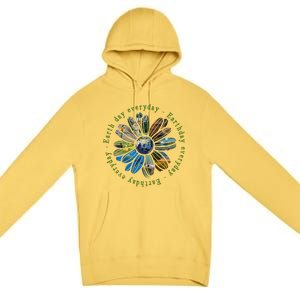 Funny Earth Day Everyday Sunflower Earth Animal Lovers Premium Pullover Hoodie