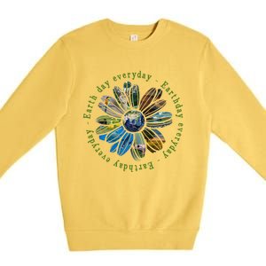 Funny Earth Day Everyday Sunflower Earth Animal Lovers Premium Crewneck Sweatshirt