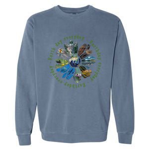 Funny Earth Day Everyday Sunflower Earth Animal Lovers Garment-Dyed Sweatshirt