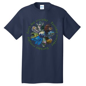 Funny Earth Day Everyday Sunflower Earth Animal Lovers Tall T-Shirt