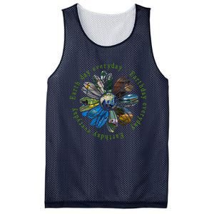 Funny Earth Day Everyday Sunflower Earth Animal Lovers Mesh Reversible Basketball Jersey Tank