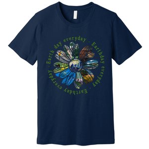 Funny Earth Day Everyday Sunflower Earth Animal Lovers Premium T-Shirt