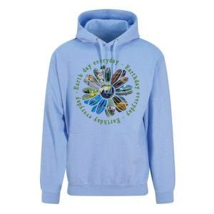 Funny Earth Day Everyday Sunflower Earth Animal Lovers Unisex Surf Hoodie