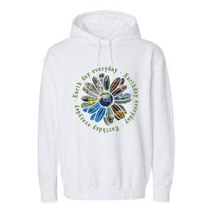 Funny Earth Day Everyday Sunflower Earth Animal Lovers Garment-Dyed Fleece Hoodie