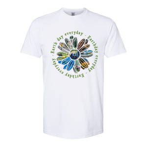 Funny Earth Day Everyday Sunflower Earth Animal Lovers Softstyle CVC T-Shirt