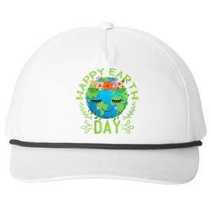 Funny Earth Day Quote Earth Cool Happy Earth Day Snapback Five-Panel Rope Hat