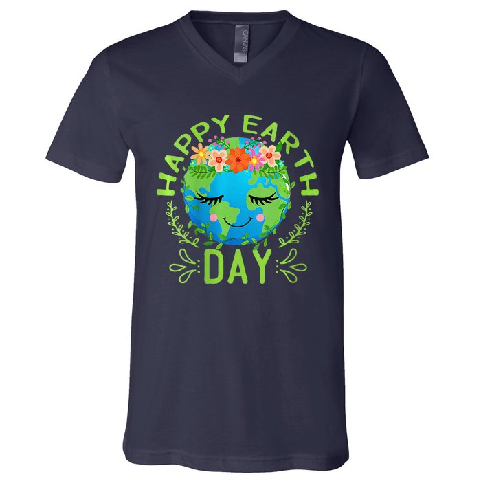 Funny Earth Day Quote Earth Cool Happy Earth Day V-Neck T-Shirt