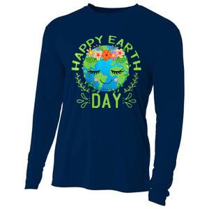 Funny Earth Day Quote Earth Cool Happy Earth Day Cooling Performance Long Sleeve Crew