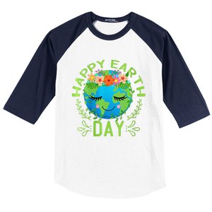 Funny Earth Day Quote Earth Cool Happy Earth Day Baseball Sleeve Shirt