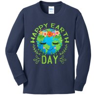 Funny Earth Day Quote Earth Cool Happy Earth Day Kids Long Sleeve Shirt