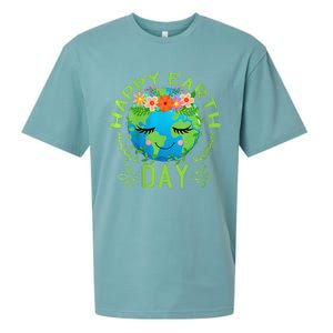 Funny Earth Day Quote Earth Cool Happy Earth Day Sueded Cloud Jersey T-Shirt