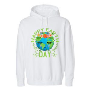 Funny Earth Day Quote Earth Cool Happy Earth Day Garment-Dyed Fleece Hoodie