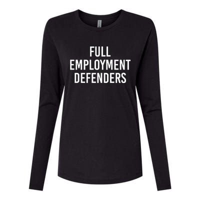 Full Employment Defenders Womens Cotton Relaxed Long Sleeve T-Shirt