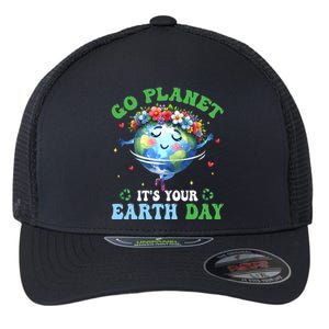 Funny Earth Day Ballet Dancer Go Planet Its Your Earth Day Flexfit Unipanel Trucker Cap