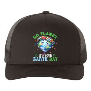 Funny Earth Day Ballet Dancer Go Planet Its Your Earth Day Yupoong Adult 5-Panel Trucker Hat