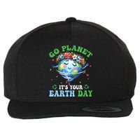 Funny Earth Day Ballet Dancer Go Planet Its Your Earth Day Wool Snapback Cap