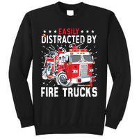 Firefighters Easily Distracted By Fire Trucks Men Boy Kids Sweatshirt