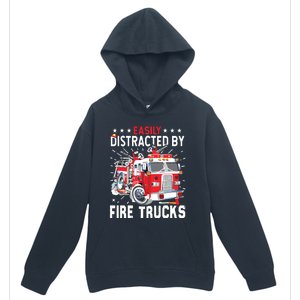 Firefighters Easily Distracted By Fire Trucks Men Boy Kids Urban Pullover Hoodie