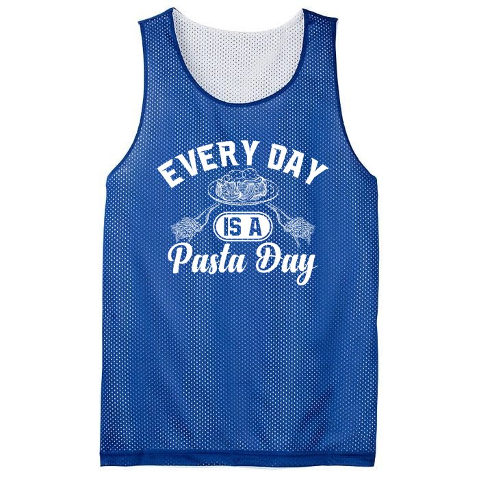 Funny Every Day Is Pasta Day Italian Food Spaghetti Noodles Funny Gift Mesh Reversible Basketball Jersey Tank