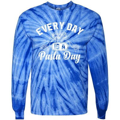 Funny Every Day Is Pasta Day Italian Food Spaghetti Noodles Funny Gift Tie-Dye Long Sleeve Shirt