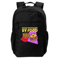 Funny Easily DIstracted By Food Cute Burger and Fries Backpack
