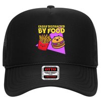 Funny Easily DIstracted By Food Cute Burger and Fries Trucker Hat