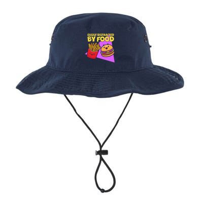 Funny Easily DIstracted By Food Cute Burger and Fries Bucket Hat