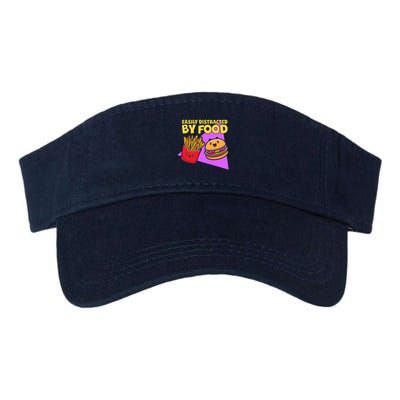 Funny Easily DIstracted By Food Cute Burger and Fries Visor