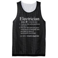 Funny Electrician Definition Shirt Electrical Engineer Gift Mesh Reversible Basketball Jersey Tank