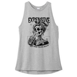 Funny Expensive Difficult And Talks Back Mothers Day Gift Ladies PosiCharge Tri-Blend Wicking Tank