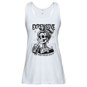 Funny Expensive Difficult And Talks Back Mothers Day Gift Ladies Essential Flowy Tank