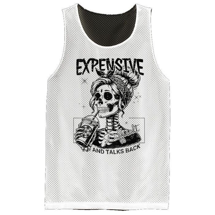 Funny Expensive Difficult And Talks Back Mothers Day Gift Mesh Reversible Basketball Jersey Tank